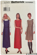 Butterick 3245 vintage 2000s dress, jumper and top sewing pattern. Bust 34, 36, 38 inches