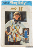 Simplicity 7084 vintage 1970s jumper pinafore sewing pattern. Bust 34 inches