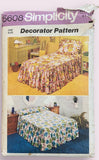 Simplicity 5608 vintage 1970s single, double and queen bedspread and pillow sham sewing pattern