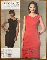 Vogue American Designer Kay Unger v1205 vintage 2000s dress sewing pattern Bust 31.5, 32.5, 34 inches
