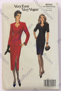 Vogue 8550 vintage 1990s dress sewing pattern Bust 36. 38. 40 inches