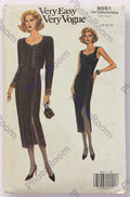 Vogue 8551 vintage 1990s dress and jacket sewing pattern Bust 36, 38, 40