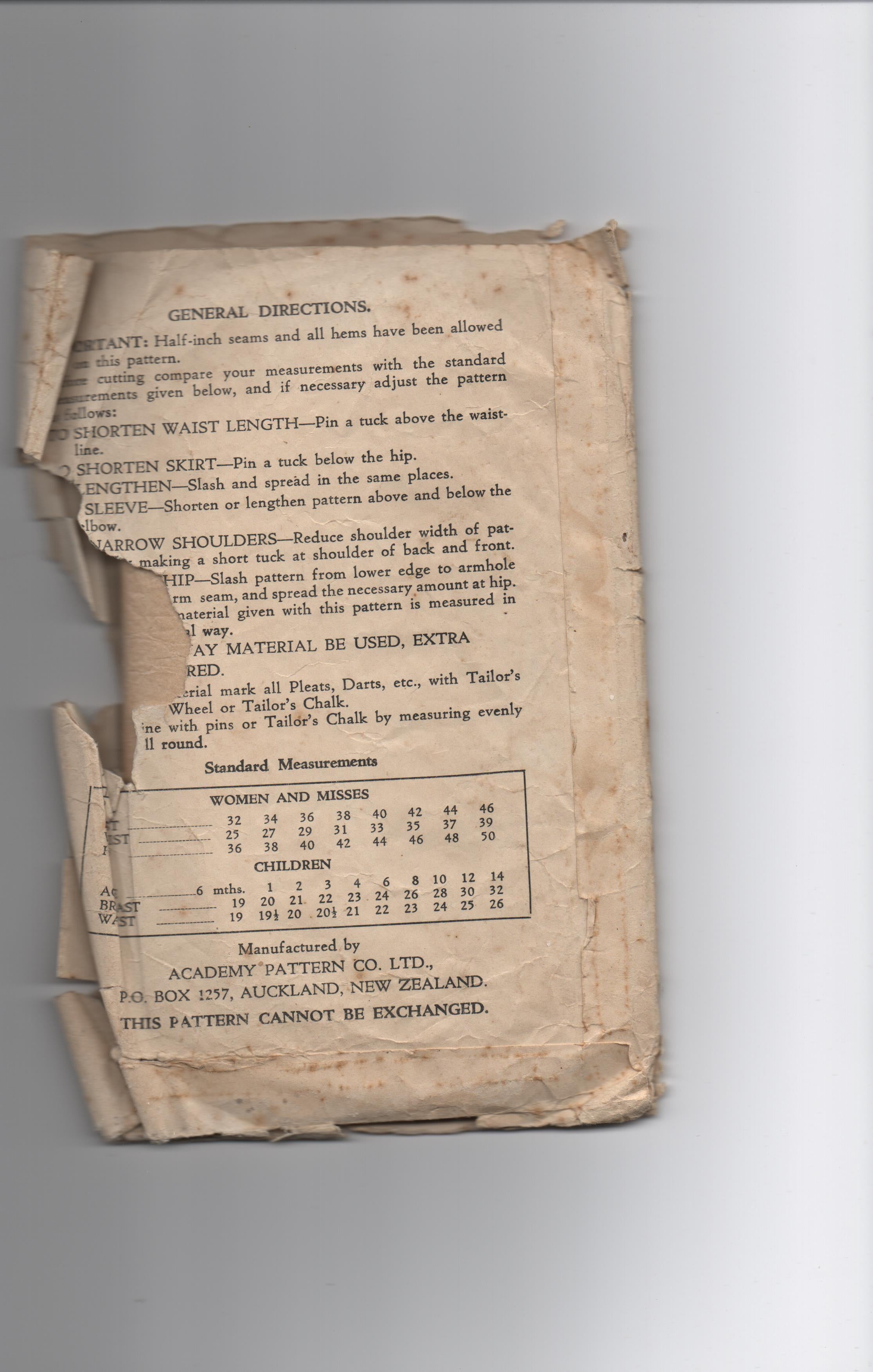 Academy 3268 vintage 1950s maternity skirt and top sewing pattern