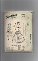 Academy 4382 vintage circa 1950s or 1960s dress sewing pattern