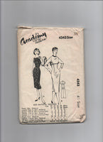 Academy 4343 vintage 1950s dress sewing pattern