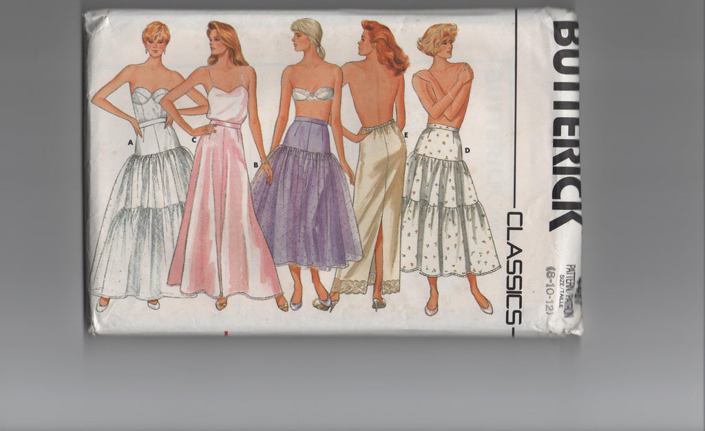 Butterick 4407 vintage 1980s petticoat sewing pattern