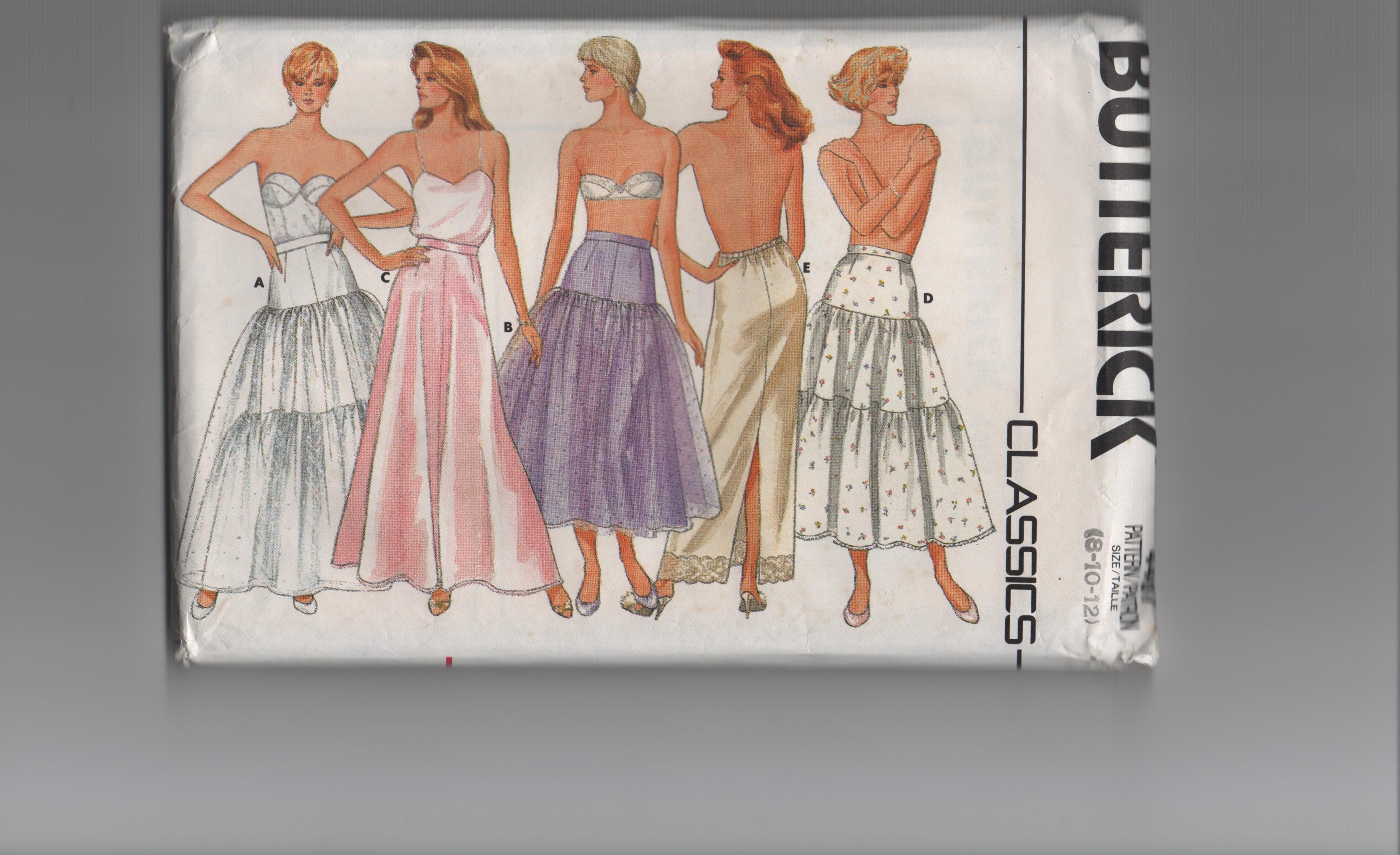 Butterick 4407 vintage 1980s petticoat sewing pattern
