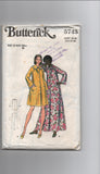 Butterick 5743 vintage 1970s robe dressing gown sewing pattern