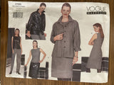 Vogue 2195 Wardrobe jacket, dress, skirt and pants sewing pattern Bust 30 1/2, 31 1/2, 32 1/2 inches