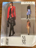 Vogue V2827 New York Collection jacket, skirt and pants sewing pattern Bust 34, 36, 38 inches