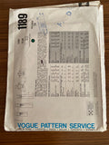 Copy of Vogue 1189 vintage sewing pattern American Designer 1980; Kasper wounded