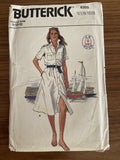 Butterick 6355 vintage 1980s shirt dress sewing pattern J.G.Hook