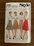 Style 1285 vintage 1970s skirt pattern