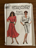 Simplicity 8566 vintage 1980s dress sewing pattern