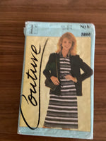 Style 3266 vintage 1980s lined blazer, dress or shirt and skirt sewing pattern Bust 36 inches