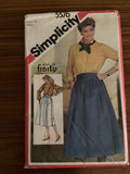 Simplicity 5576 vintage 1980s skirt sewing pattern