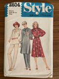 Style 2604 vintage 1970s  dress, pants and top pattern Bust 31 1/2 inches
