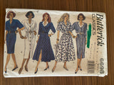 Butterick 6698 vintage 1990s dress sewing pattern