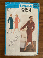 Simplicity 9164 vintage 1970s dress pattern