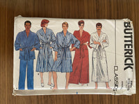 Butterick 6968 vintage 1980s unisex robe and pants pattern sewing pattern