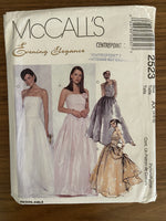 McCall's 2523 vintage 1990s evening elegance evening dress sewing pattern