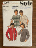 Style 1967 vintage 1980s men's shirts pattern
