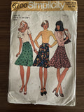 Simplicity 6700 vintage 1970s skirt sewing pattern