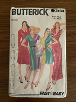 Butterick 3184 vintage 1980s dress pattern