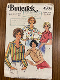 Butterick 4904 Vintage 1970s fitted shirt pattern