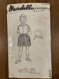 Maudella 3198 vintage 1950s boy's shirt and shorts pattern