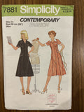 Simplicity 7881 vintage 1970s  dress pattern