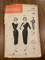 Butterick 7383 vintage 1950s dress and jacket sewing pattern
