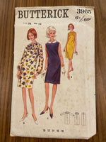Butterick 3965 vintage 1960s dress pattern