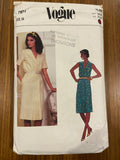 Vogue 7971 Vintage 1980s dress pattern Bust 38 inches