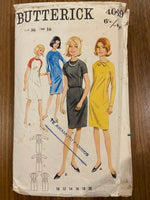 Butterick 4069 vintage  1960s dress sewing pattern