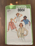 Simplicity 8861 vintage 1970s blouse sewing pattern