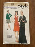 Style 4462 vintage 1970s cardigan and skirt pattern Bust 41 inches