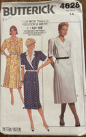 Butterick 4628 vintage 1980s dress pattern