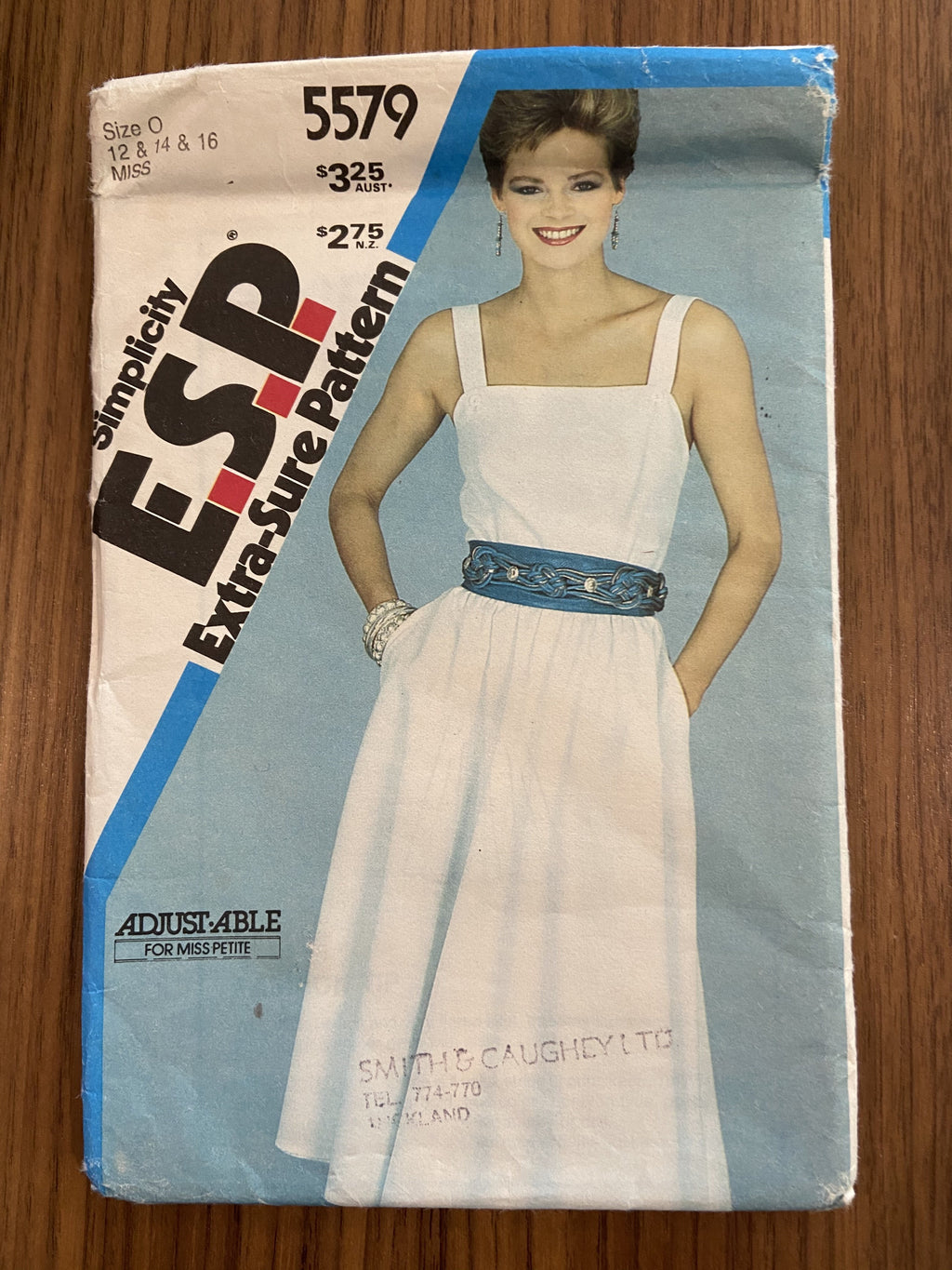 Simplicity 5579 vintage 1980s dress pattern