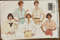 Butterick 3642 vintage 1990s blouse sewing pattern. Bust 36-40 inches