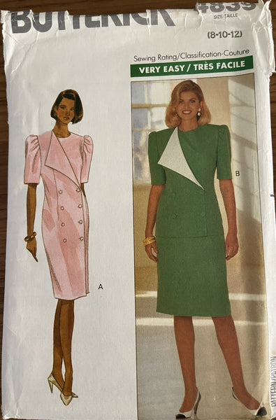Butterick 4839 vintage 1990s dress, skirt and top sewing pattern