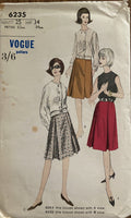 Vogue 6235 vintage 1960s skirt pattern