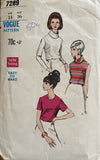 Vogue 7289 vintage 1960s blouse pattern Bust 36 inches