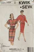 Kwik sew 1494 Kerstin Martensson 1980s dress pattern