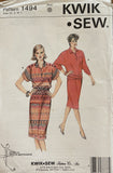 Kwik sew 1494 Kerstin Martensson 1980s dress pattern