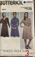 Butterick 3965 Vintage 1980s dress pattern