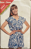Butterick 5643 vintage 1980s jumpsuit sewing pattern