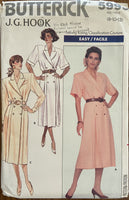 Butterick 5993 vintage 1980s dress sewing pattern J.G.Hook