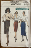 Vogue 7648 vintage 1980s skirt sewing pattern