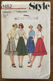 Style 1452 vintage 1970s skirt pattern